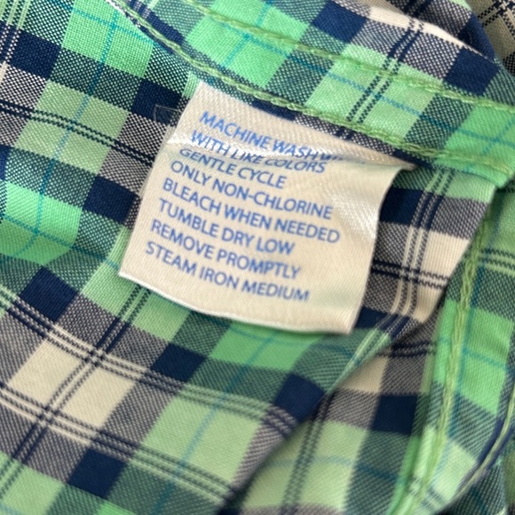 Southern Tide Men’s Green Blue Checked Button Down Size M Classic Fit - Picture 9 of 9